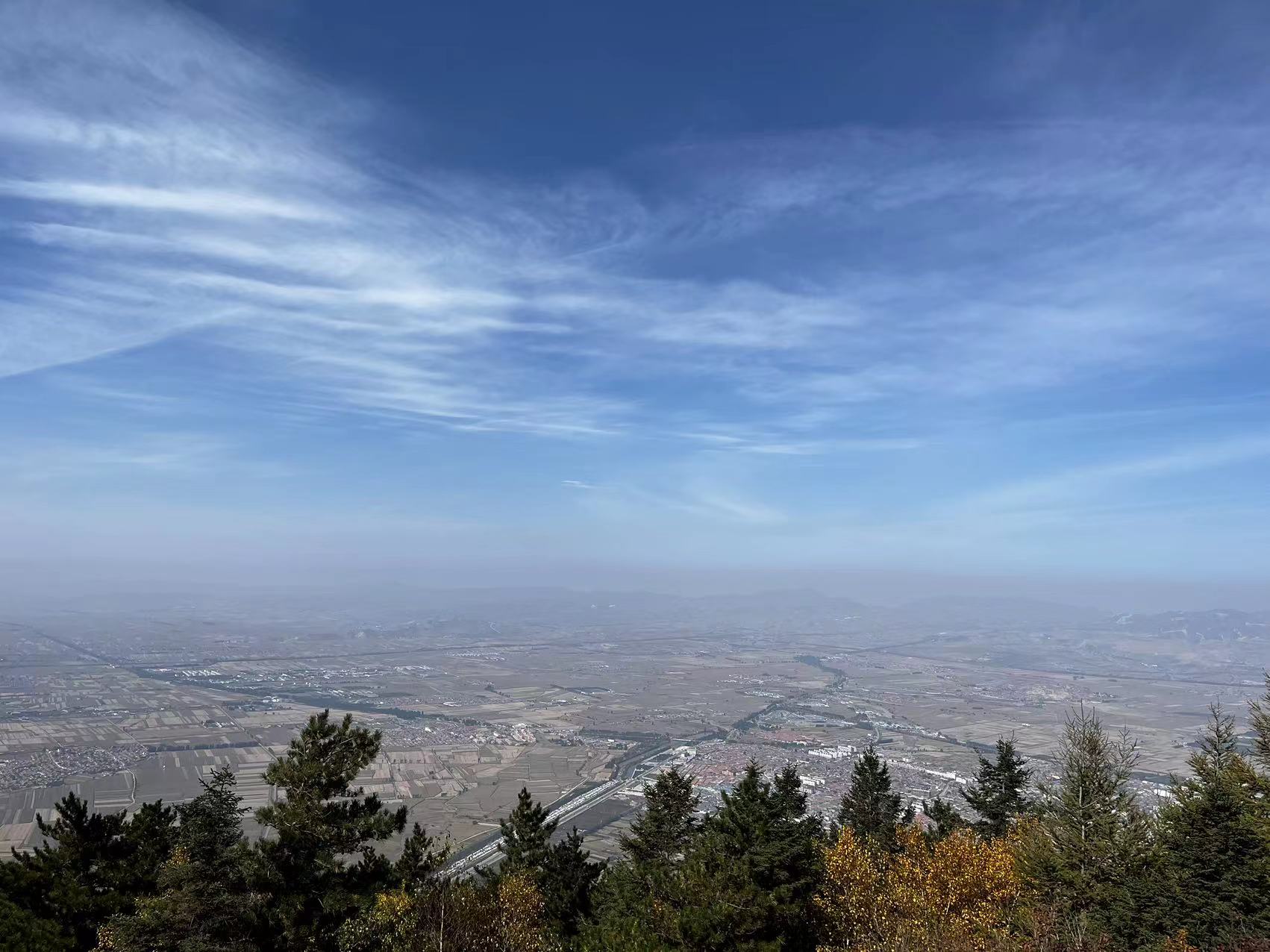 恒山 山顶俯瞰浑源县城